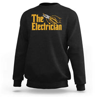 The Electrician Sweatshirt Vintage Wire Stripper Pliers Graphic
