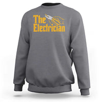 The Electrician Sweatshirt Vintage Wire Stripper Pliers Graphic