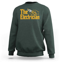 The Electrician Sweatshirt Vintage Wire Stripper Pliers Graphic