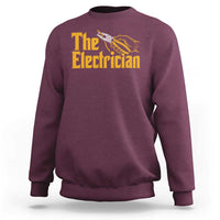 The Electrician Sweatshirt Vintage Wire Stripper Pliers Graphic