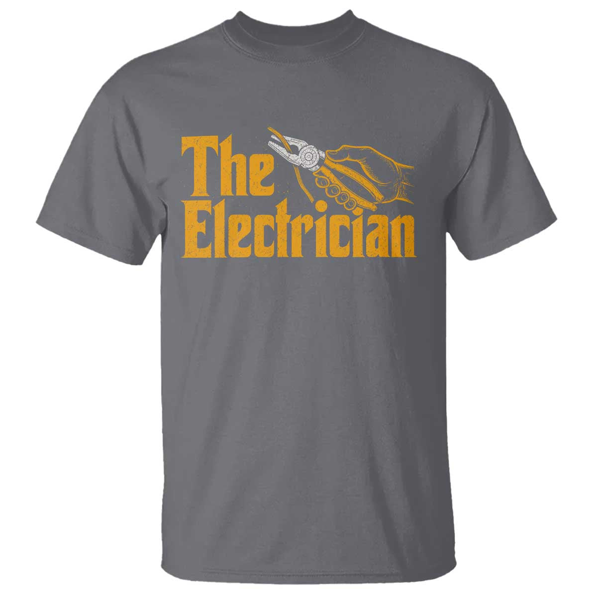 The Electrician T Shirt Vintage Wire Stripper Pliers Graphic