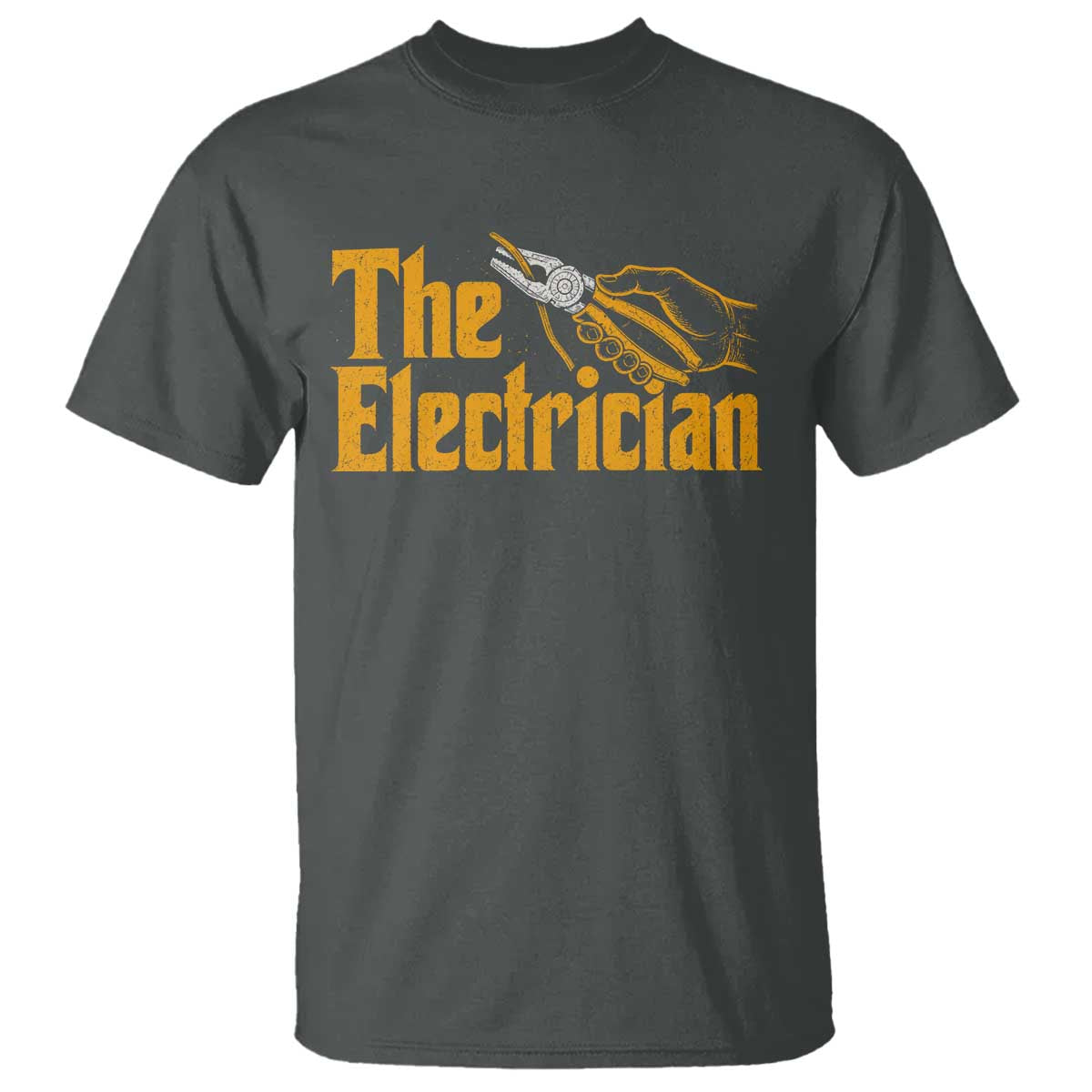 The Electrician T Shirt Vintage Wire Stripper Pliers Graphic