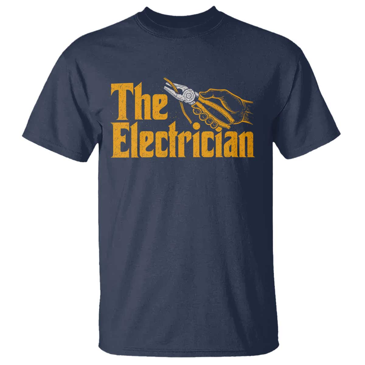 The Electrician T Shirt Vintage Wire Stripper Pliers Graphic