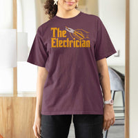The Electrician T Shirt For Women Vintage Wire Stripper Pliers Graphic