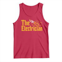 The Electrician Tank Top Vintage Wire Stripper Pliers Graphic