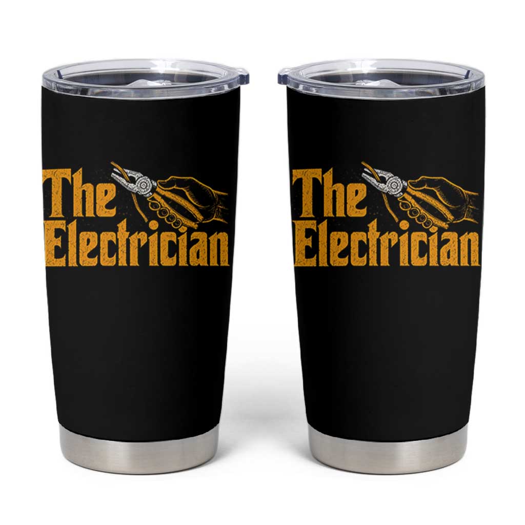 The Electrician Tumbler Cup Vintage Wire Stripper Pliers Graphic