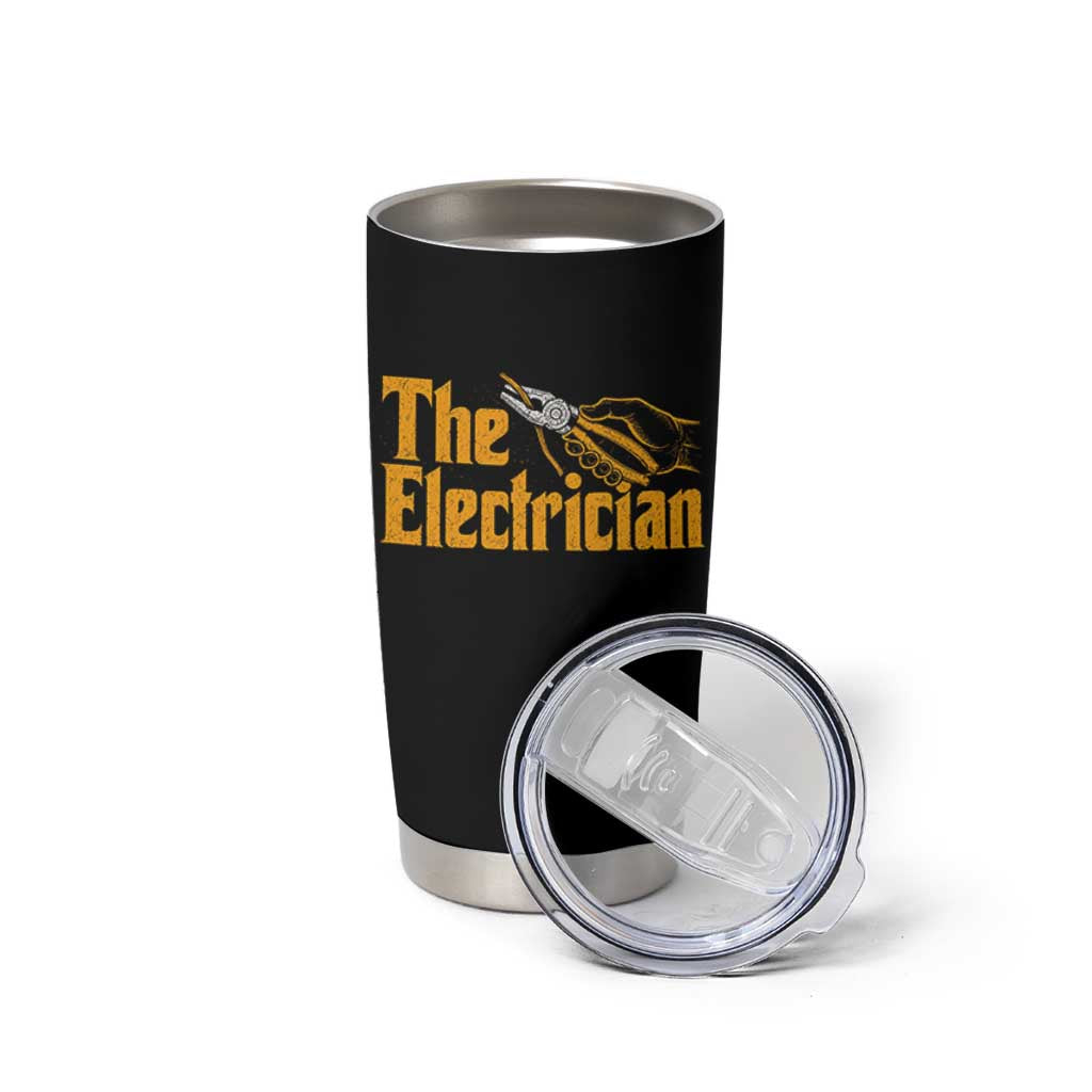 The Electrician Tumbler Cup Vintage Wire Stripper Pliers Graphic