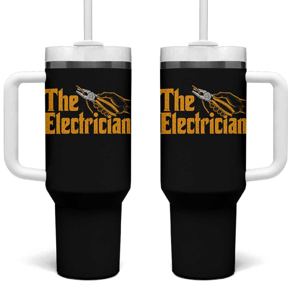 The Electrician Tumbler With Handle Vintage Wire Stripper Pliers Graphic