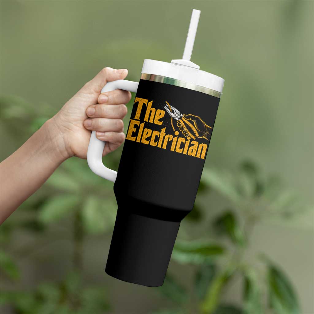 The Electrician Tumbler With Handle Vintage Wire Stripper Pliers Graphic