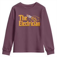 The Electrician Youth Sweatshirt Vintage Wire Stripper Pliers Graphic