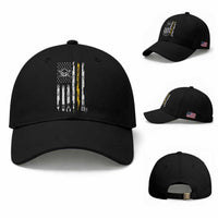 Electrician US Flag Baseball Cap Tools for Electricians Skull Lightning Graphic