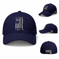 Electrician US Flag Baseball Cap Tools for Electricians Skull Lightning Graphic
