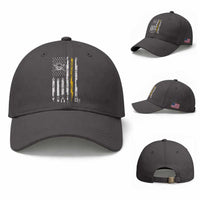 Electrician US Flag Baseball Cap Tools for Electricians Skull Lightning Graphic