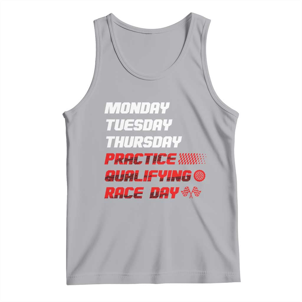 Monday Tuesday Thursday Practice Qualifying Race Day Tank Top - Wonder Print Shop