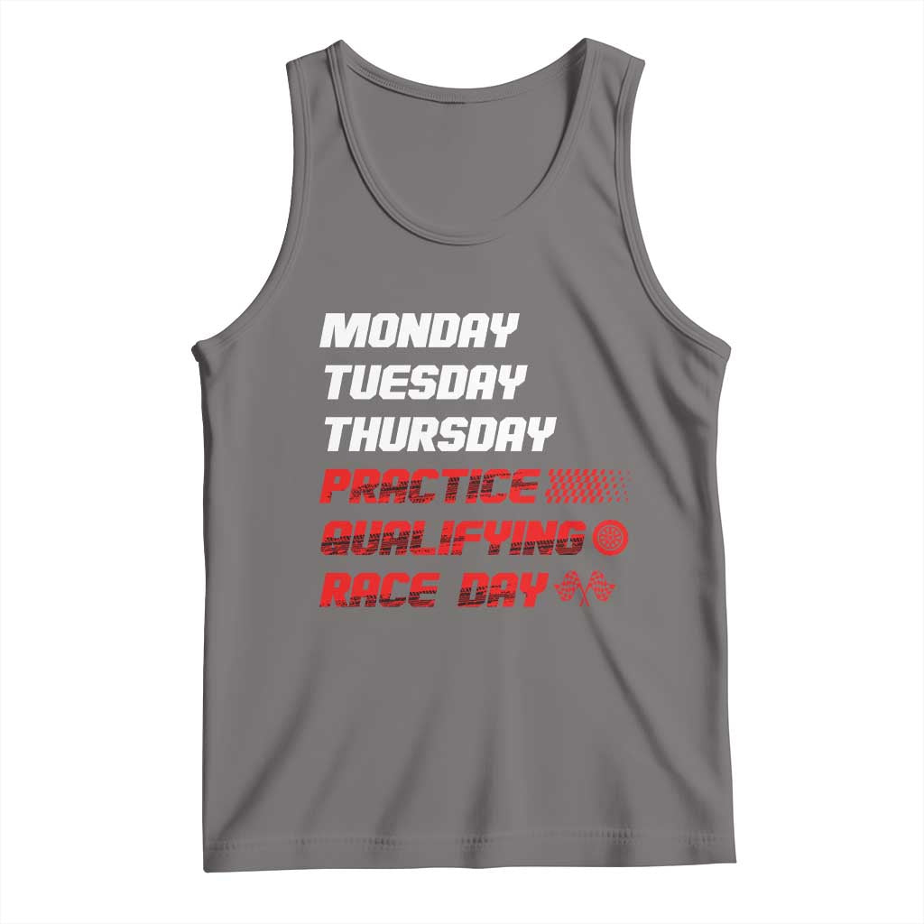 Monday Tuesday Thursday Practice Qualifying Race Day Tank Top - Wonder Print Shop