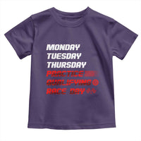 Monday Tuesday Thursday Practice Qualifying Race Day Toddler T Shirt - Wonder Print Shop