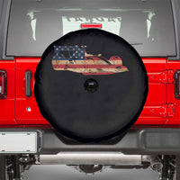 Racing Car Spare Tire Cover Retro Style Vintage American Flag - Wonder Print Shop