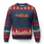 Racing Car Ugly Christmas Sweater Retro Style Vintage American Flag - Wonder Print Shop