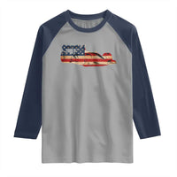 Racing Car Raglan Shirt Retro Style Vintage American Flag - Wonder Print Shop