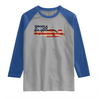 Racing Car Raglan Shirt Retro Style Vintage American Flag - Wonder Print Shop