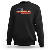 Racing Car Sweatshirt Retro Style Vintage American Flag - Wonder Print Shop