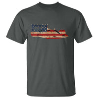 Racing Car T Shirt Retro Style Vintage American Flag - Wonder Print Shop