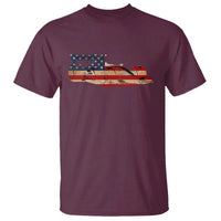 Racing Car T Shirt Retro Style Vintage American Flag - Wonder Print Shop