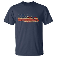 Racing Car T Shirt Retro Style Vintage American Flag - Wonder Print Shop