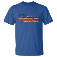Racing Car T Shirt Retro Style Vintage American Flag - Wonder Print Shop