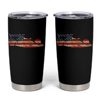 Racing Car Tumbler Cup Retro Style Vintage American Flag - Wonder Print Shop