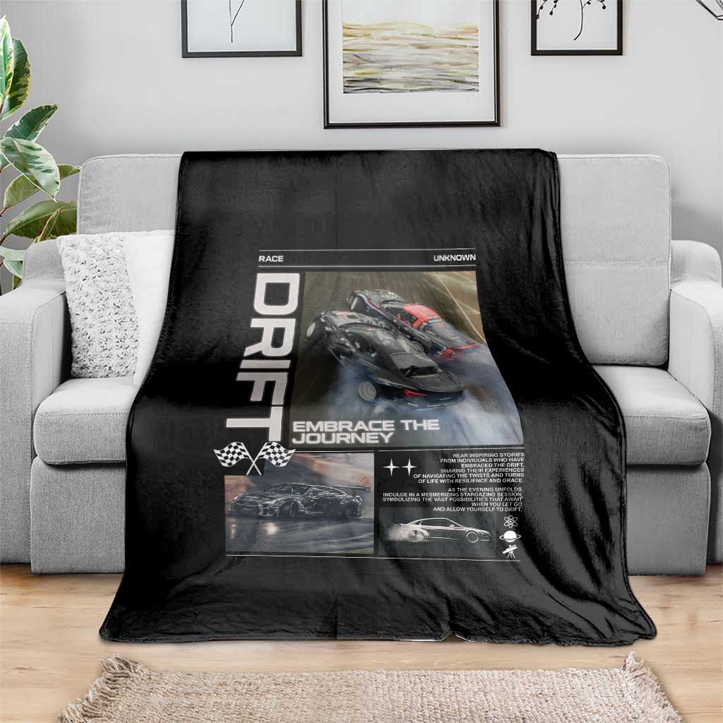 Vintage Japanese Drift Race Car Throw Blanket Cool Retro Vintage JDM Tokyo Japan Drifting - Wonder Print Shop