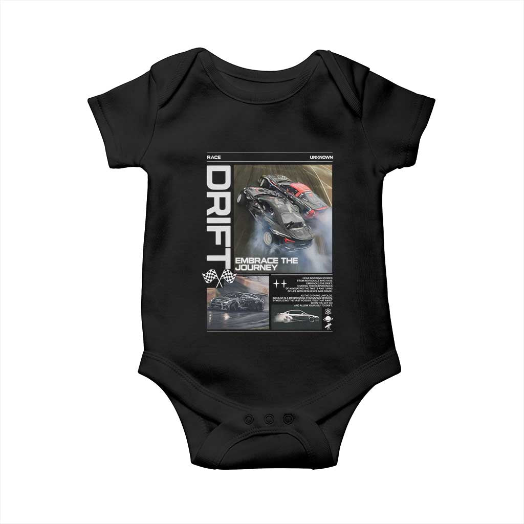 Vintage Japanese Drift Race Car Baby Onesie Cool Retro Vintage JDM Tokyo Japan Drifting - Wonder Print Shop