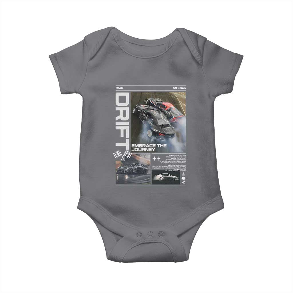 Vintage Japanese Drift Race Car Baby Onesie Cool Retro Vintage JDM Tokyo Japan Drifting - Wonder Print Shop
