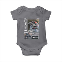Vintage Japanese Drift Race Car Baby Onesie Cool Retro Vintage JDM Tokyo Japan Drifting - Wonder Print Shop