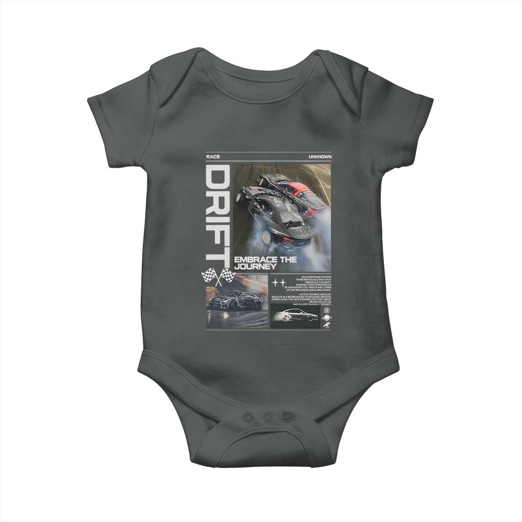 Vintage Japanese Drift Race Car Baby Onesie Cool Retro Vintage JDM Tokyo Japan Drifting - Wonder Print Shop