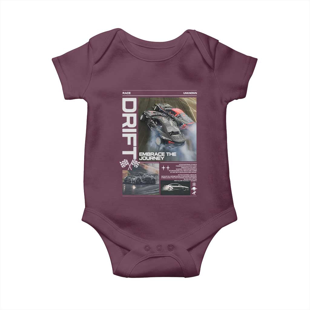 Vintage Japanese Drift Race Car Baby Onesie Cool Retro Vintage JDM Tokyo Japan Drifting - Wonder Print Shop
