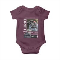 Vintage Japanese Drift Race Car Baby Onesie Cool Retro Vintage JDM Tokyo Japan Drifting - Wonder Print Shop