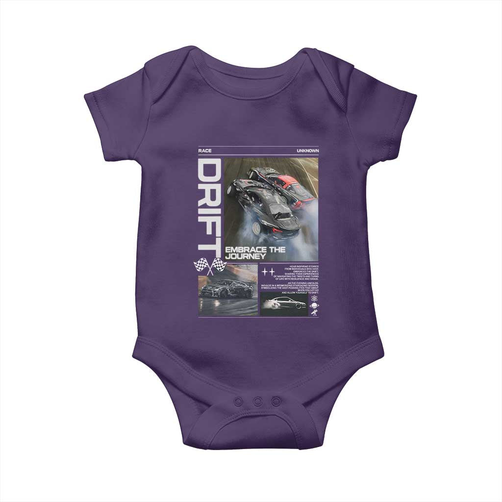 Vintage Japanese Drift Race Car Baby Onesie Cool Retro Vintage JDM Tokyo Japan Drifting - Wonder Print Shop