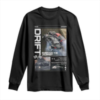 Vintage Japanese Drift Race Car Long Sleeve Shirt Cool Retro Vintage JDM Tokyo Japan Drifting - Wonder Print Shop