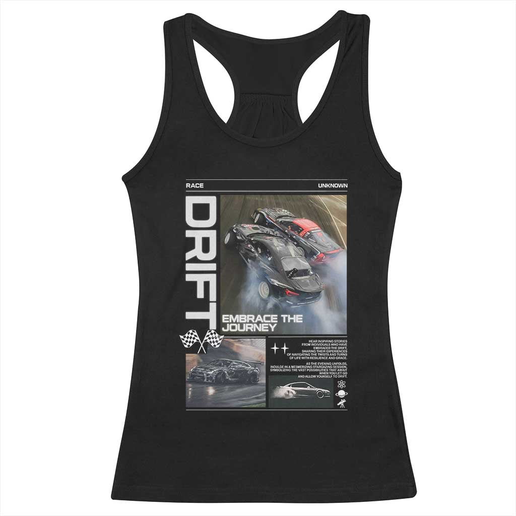 Vintage Japanese Drift Race Car Racerback Tank Top Cool Retro Vintage JDM Tokyo Japan Drifting - Wonder Print Shop