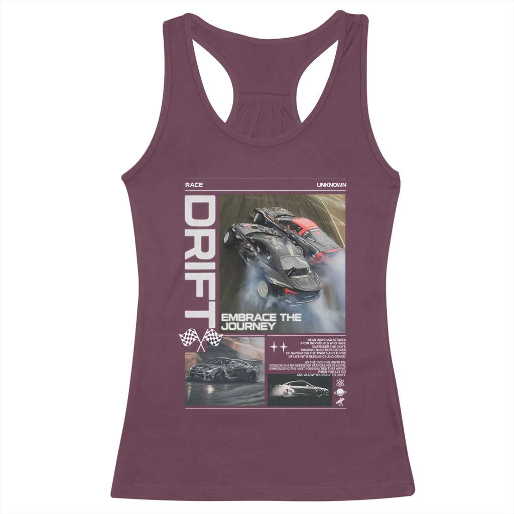 Vintage Japanese Drift Race Car Racerback Tank Top Cool Retro Vintage JDM Tokyo Japan Drifting - Wonder Print Shop