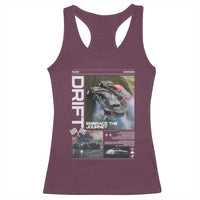Vintage Japanese Drift Race Car Racerback Tank Top Cool Retro Vintage JDM Tokyo Japan Drifting - Wonder Print Shop