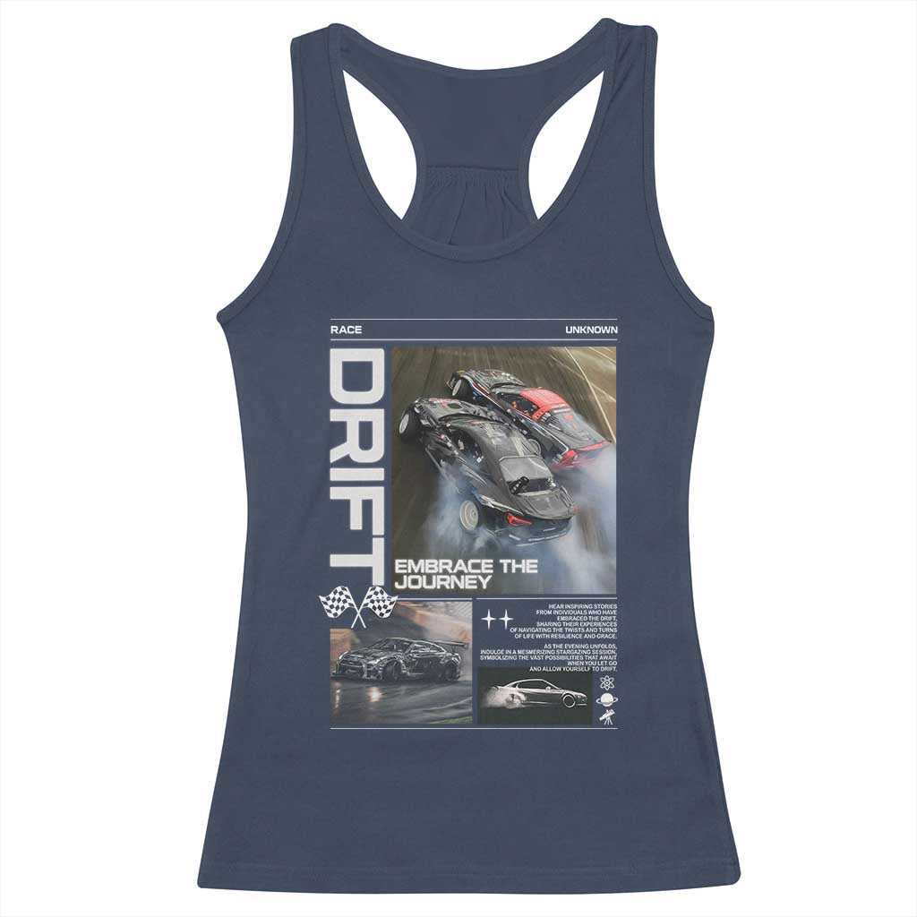 Vintage Japanese Drift Race Car Racerback Tank Top Cool Retro Vintage JDM Tokyo Japan Drifting - Wonder Print Shop