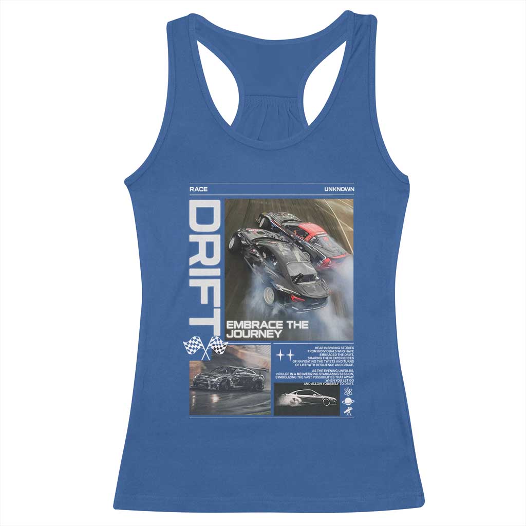 Vintage Japanese Drift Race Car Racerback Tank Top Cool Retro Vintage JDM Tokyo Japan Drifting - Wonder Print Shop