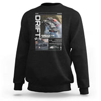 Vintage Japanese Drift Race Car Sweatshirt Cool Retro Vintage JDM Tokyo Japan Drifting - Wonder Print Shop