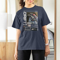Vintage Japanese Drift Race Car T Shirt For Women Cool Retro Vintage JDM Tokyo Japan Drifting - Wonder Print Shop
