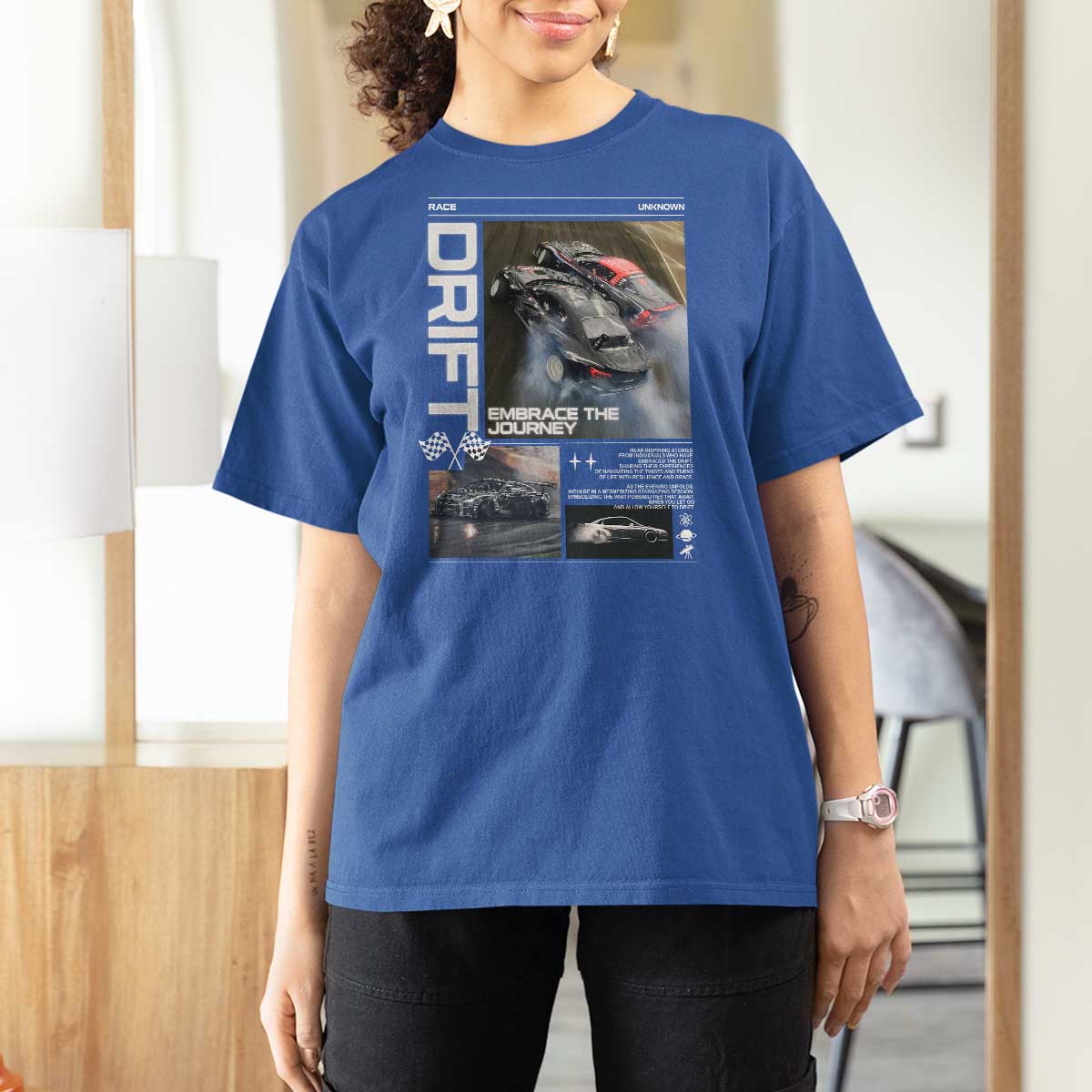 Vintage Japanese Drift Race Car T Shirt For Women Cool Retro Vintage JDM Tokyo Japan Drifting - Wonder Print Shop