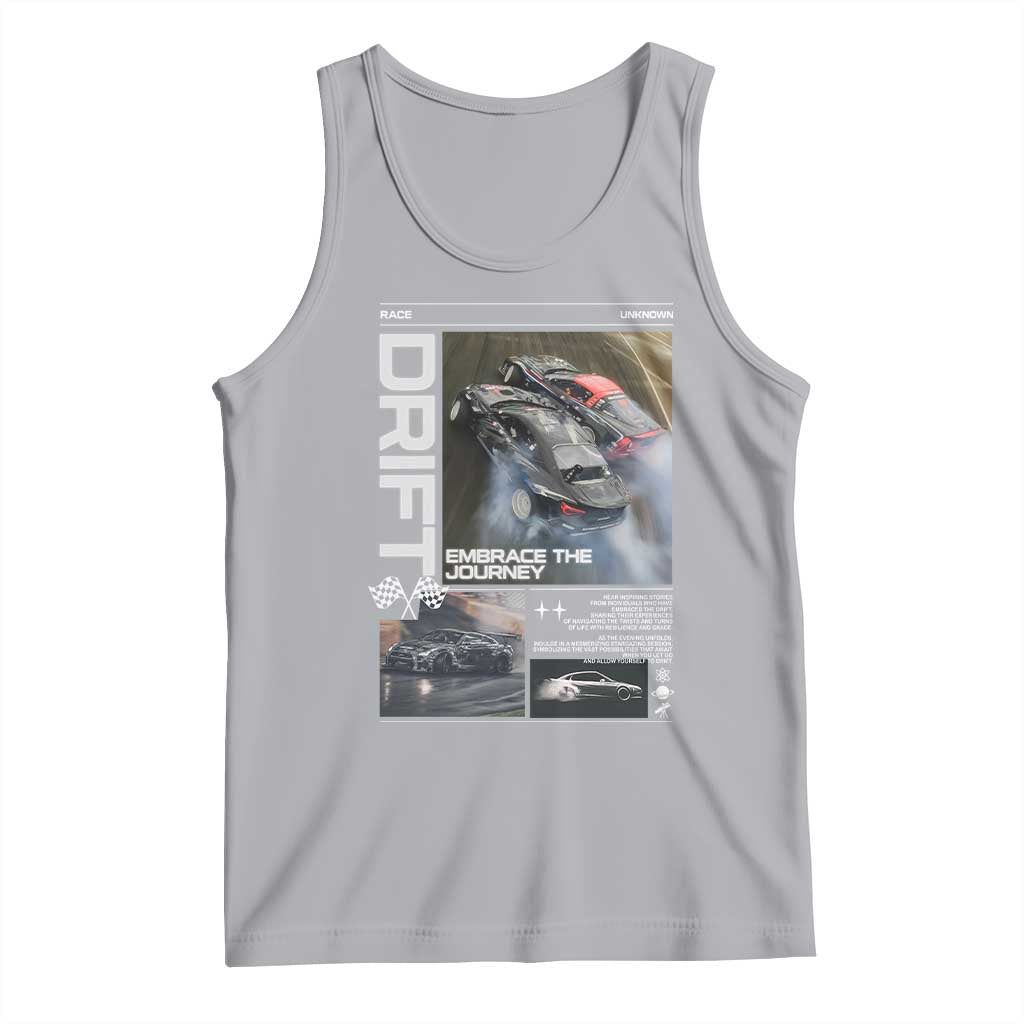 Vintage Japanese Drift Race Car Tank Top Cool Retro Vintage JDM Tokyo Japan Drifting - Wonder Print Shop