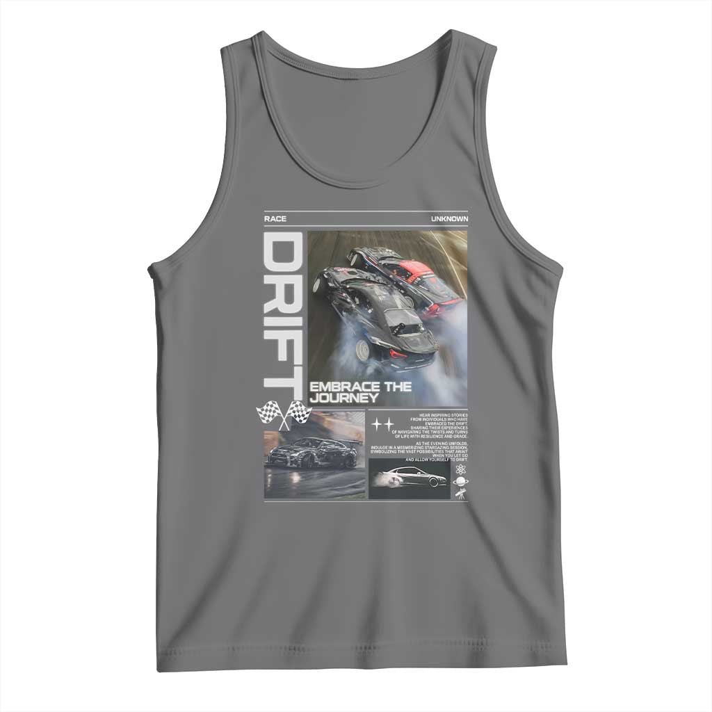 Vintage Japanese Drift Race Car Tank Top Cool Retro Vintage JDM Tokyo Japan Drifting - Wonder Print Shop