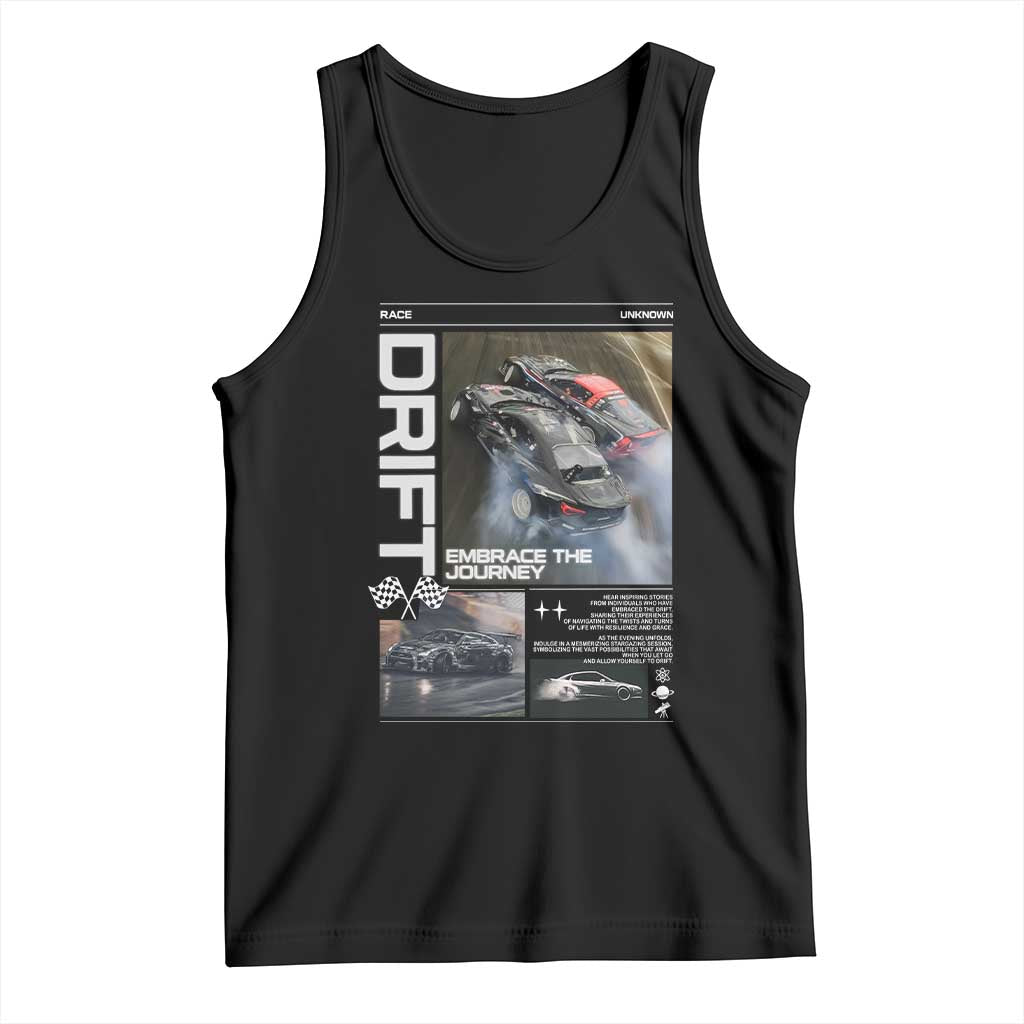 Vintage Japanese Drift Race Car Tank Top Cool Retro Vintage JDM Tokyo Japan Drifting - Wonder Print Shop